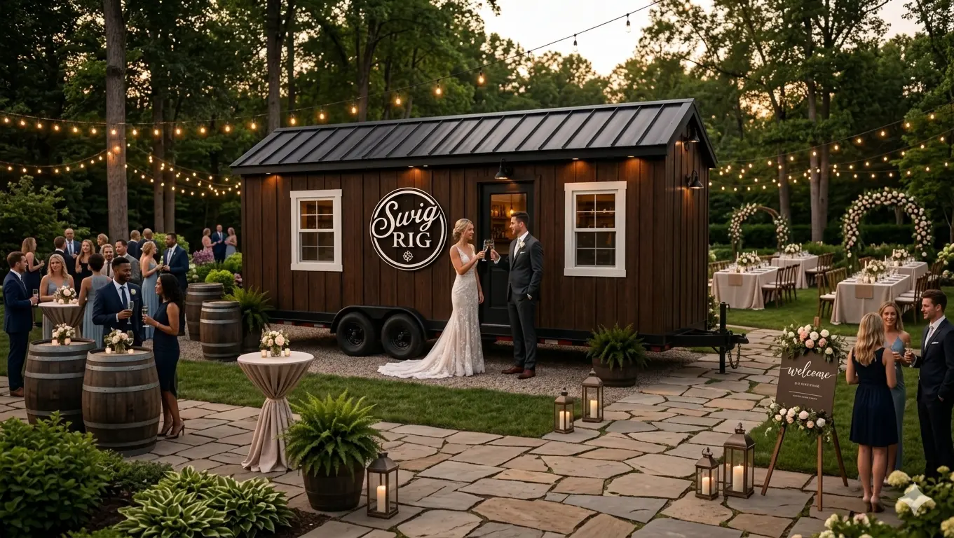 Swig Rig at an outdoor wedding