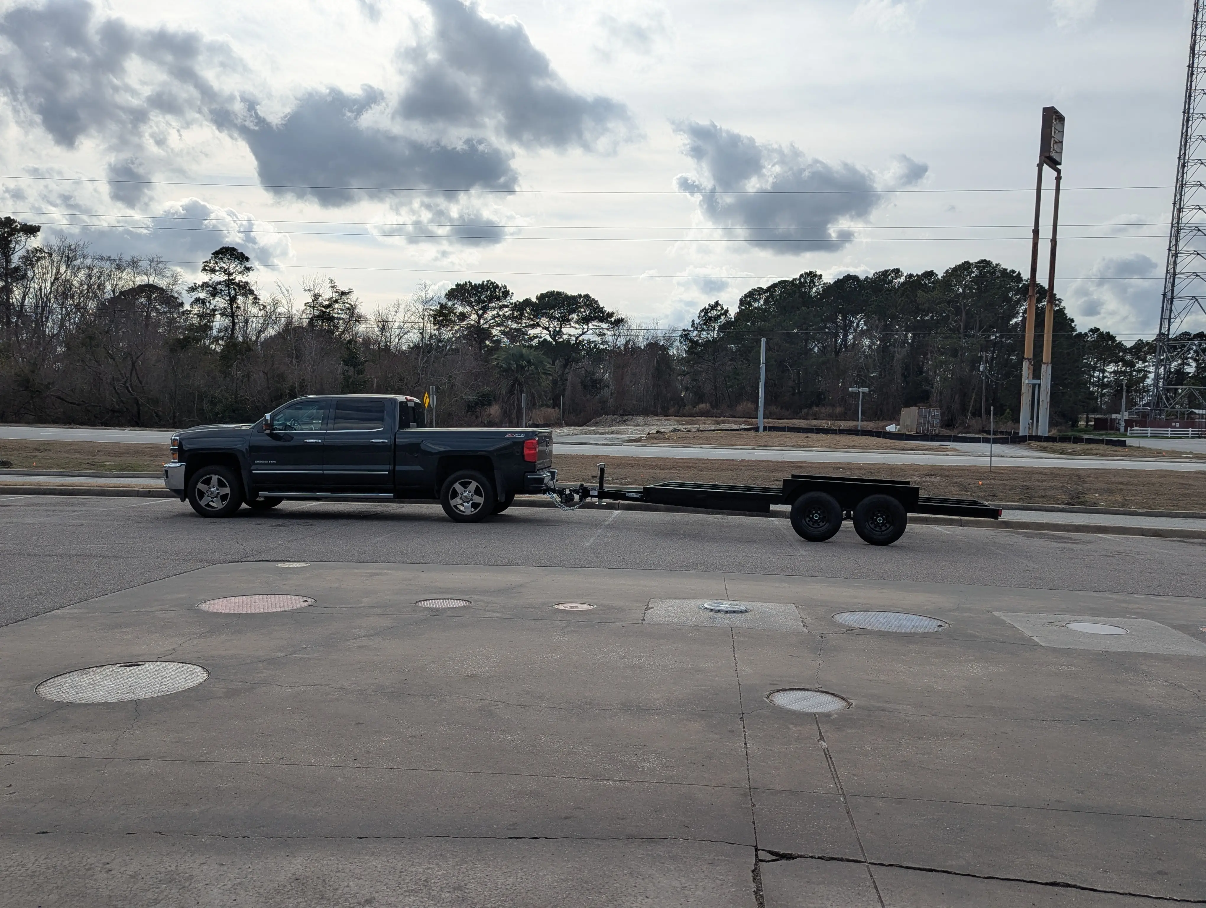 Picking up the trailer — the very start of the Swig Rig build