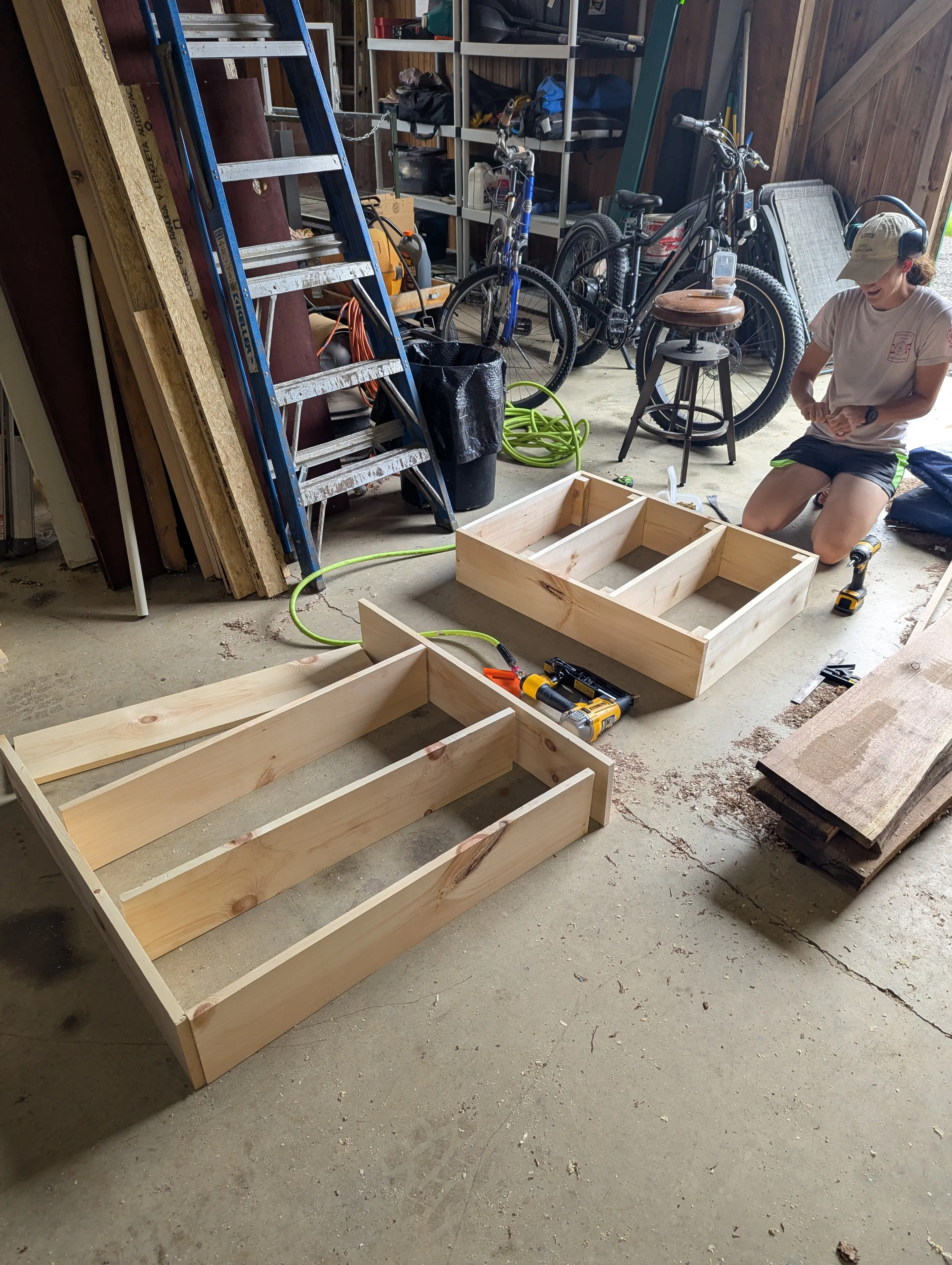 Olivia finishing up the steps on the Swig Rig