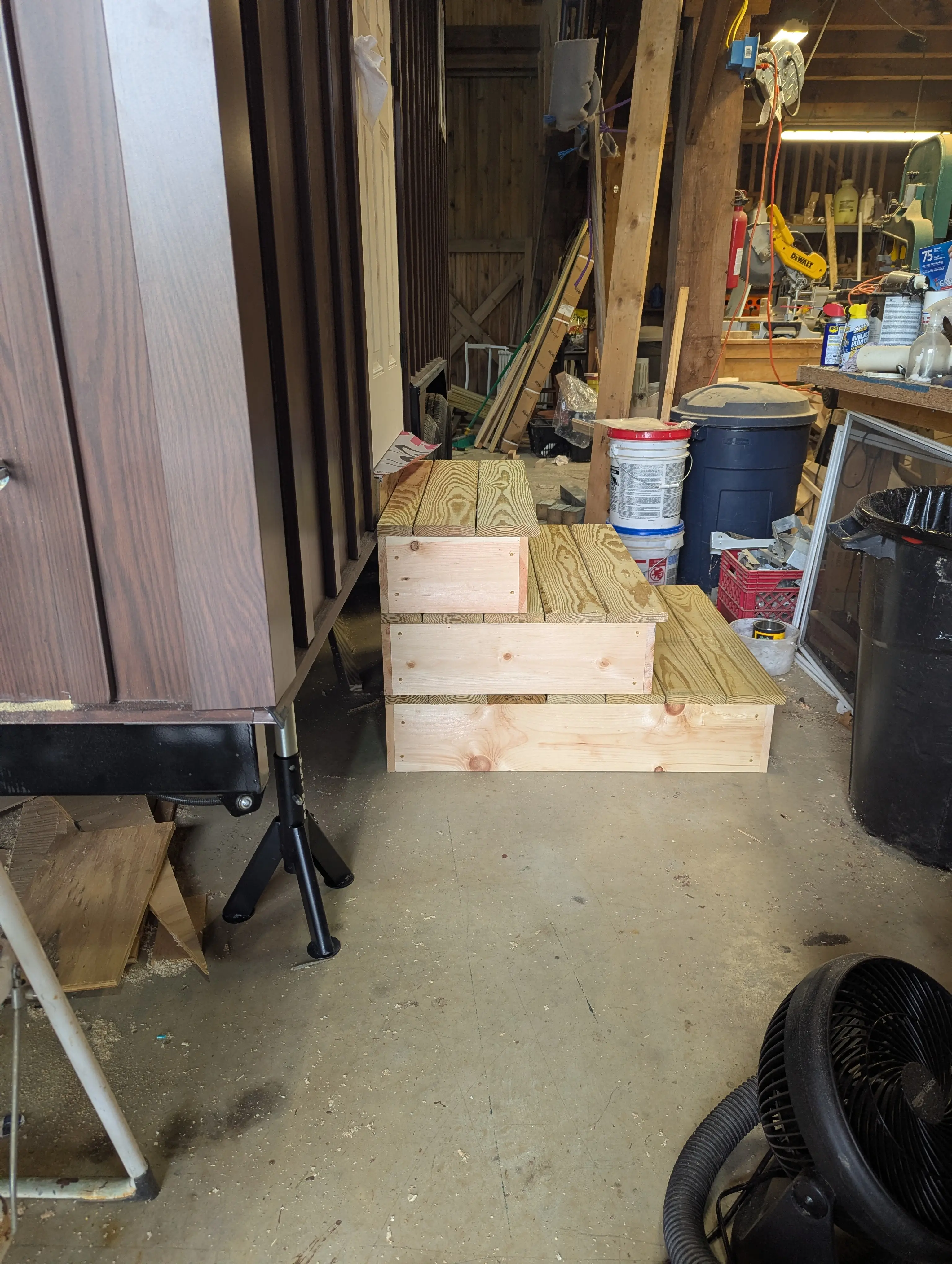 Completed entry steps on the Swig Rig